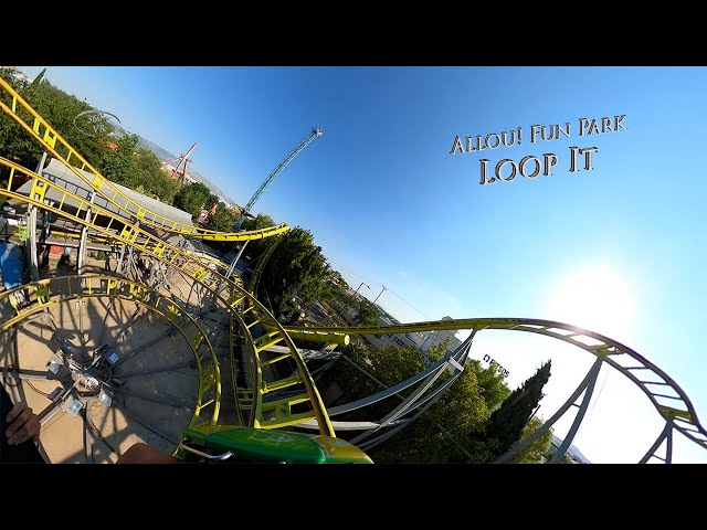 Allou! Fun Park Loop It Rollercoaster 360° VR POV Onride