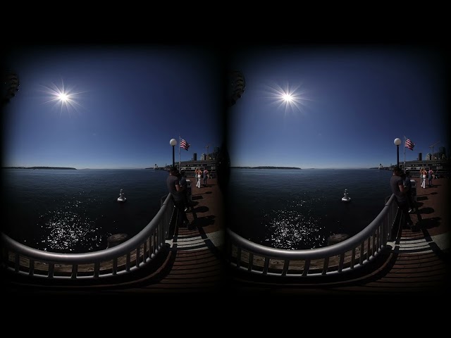 Seattle Waterfront Clip Series 3D VR 8k 180° Ferries Pike Place Oculus Metaverse Virtual Realty