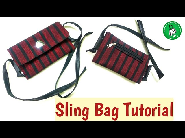 #stylish sling bag making tutorial/Sling Bag Making In Easy Way @HemasBagCreations #hema