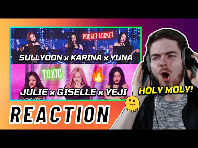 YUNA x KARINA x SULLYOON 'pocket locket' + YEJI x GISELLE x JULIE 'Toxic' | REACTION