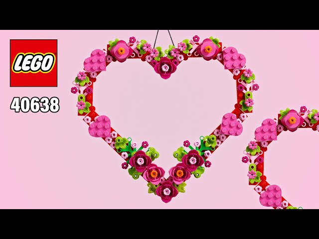 LEGO Heart Ornament (40638)[254 pcs] Step-by-Step Building Instructions @TopBrickBuilder