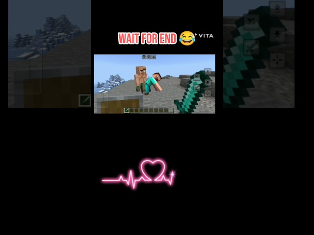 Impossible villager vs Steve 😂 #minecraft #minecrafthindivoice #shortsfeed #funny