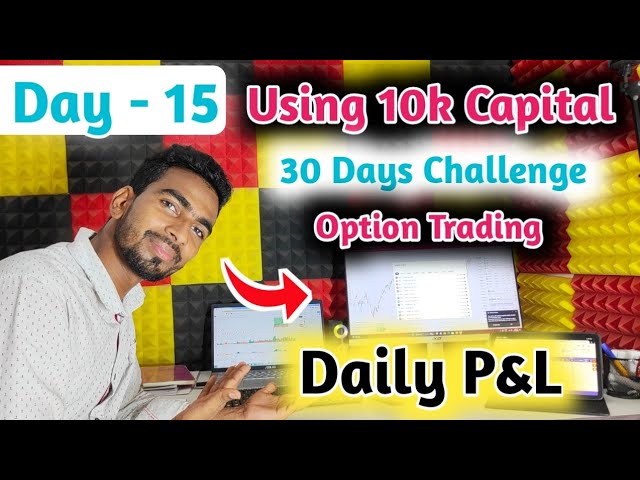 Using 10k capital for 30 days challenge [DAY 15] |option buying | beginner trader #viral #viralvideo