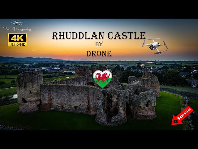 Rhuddlan Castle | North Wales | DJI Mini 4 Pro | Drone | 4K