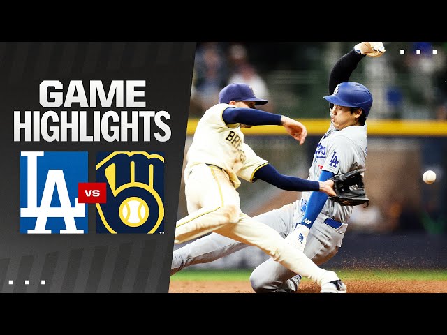 Dodgers vs. Brewers Game Highlights (8/14/24) | MLB Highlights