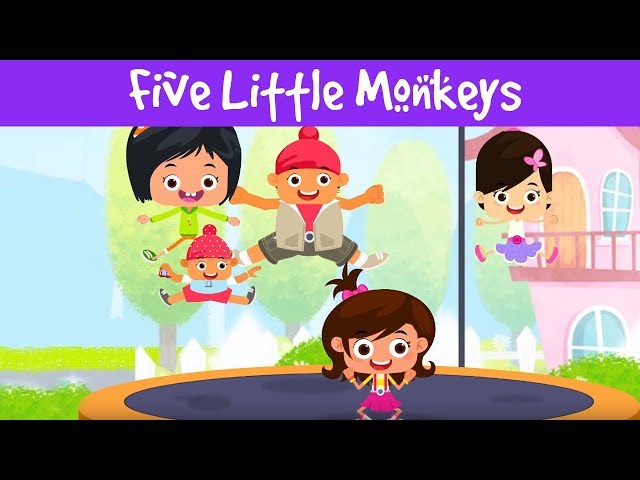 Five Little Monkeys Rhyme | Fun Games For Toddlers | Kids Nursery Songs | Jalebi Street