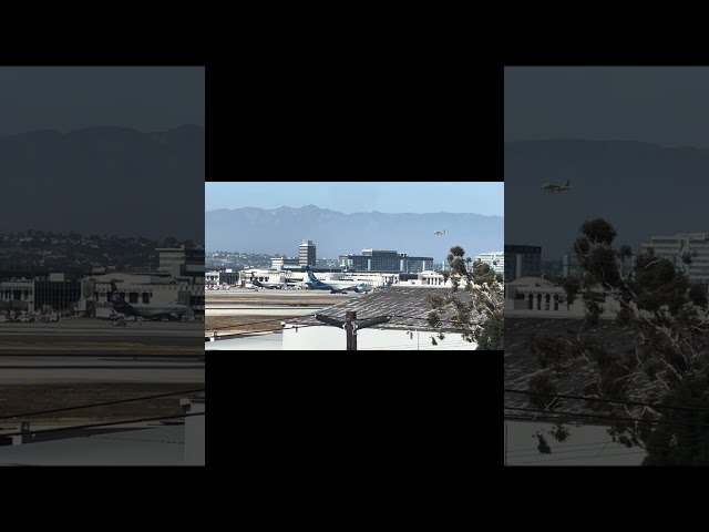 Norse airline taxiing and takeoff from lax international airport #losangeles #california .