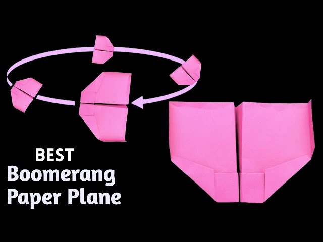 How to make a boomerang plane that comes back to hand