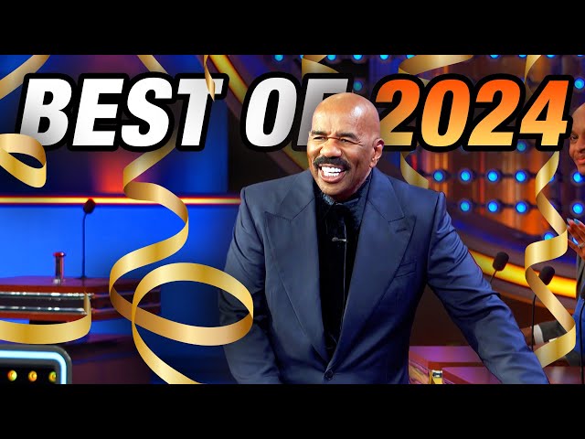 Top 20 Family Feud rounds FIRE UP Steve Harvey!!