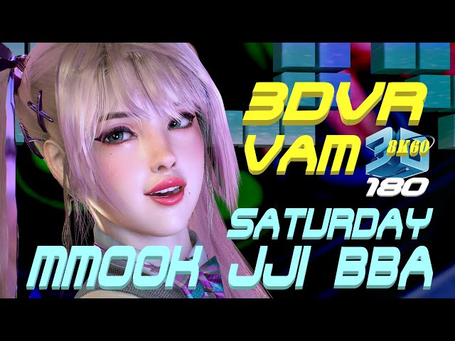 3DVR180 8K VaM SATURDAY (세러데이) - MMook JJi BBa (묵찌빠), Dance, MMD, ダンス 60FPS VR180