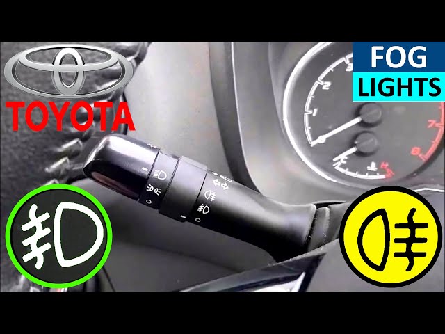 How to turn on Fog Lights on Toyota Yaris