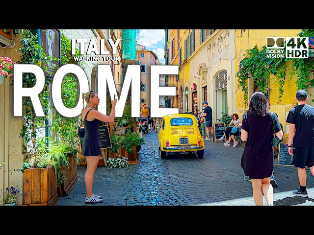 Rome, Italy Walking Tour 4K🇮🇹 FALL in LOVE with Rome's Historic Landmarks in HDR