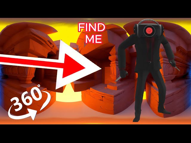 FIND  Skibidi Toilet. Dark Speakerman  -  looking for a challenge 360° VR video