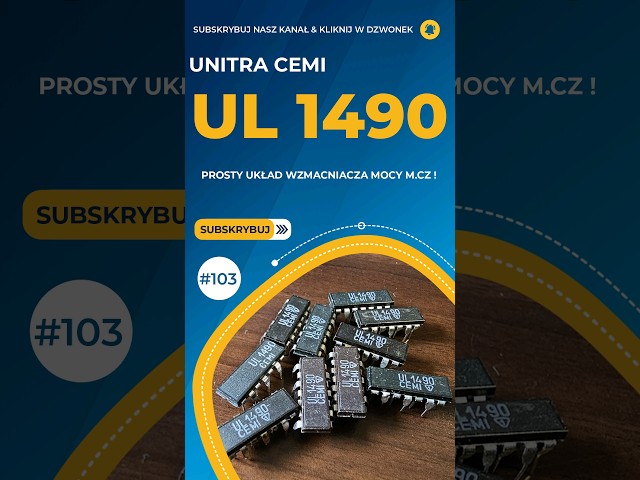 #Unitra Cemi - UL1490 Prosty układ wzmacniacza M.CZ [S/103]