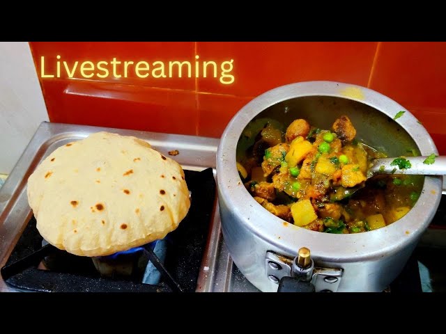 Soyabean Aloo Sabzi Recipe |Soya Chunks Curry For Chapati |Soya Badi Ki Sabji Kaise Banate Hain#live