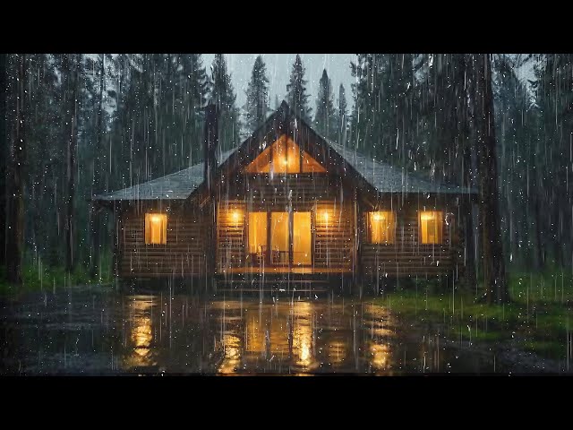 Fall Asleep With The Soothing Sounds Of Rain And Thunder | ASMR, Meditation, Relax with Rain Sounds