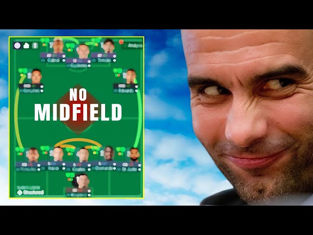 I used NO MIDFIELD in Football Manager!