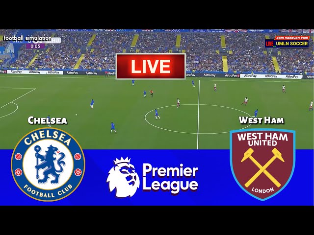 LIVE🔴| Chelsea vs West Ham United - Premier League 2024/25 | PES 21 Simulation