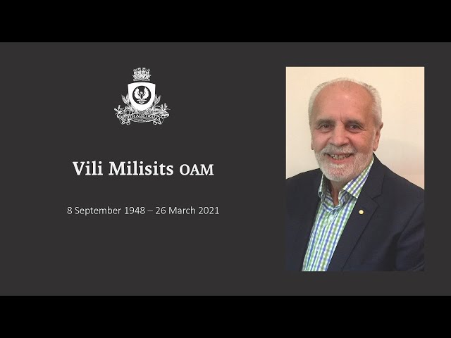 State Memorial Service for Mr Vilmos ‘Vili’ Milisits OAM