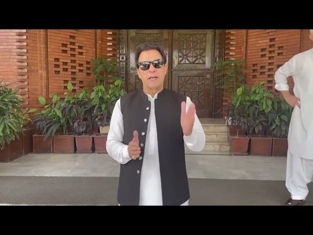 Chairman PTI Imran Khan's important Video message about Long March from Wali Interchange