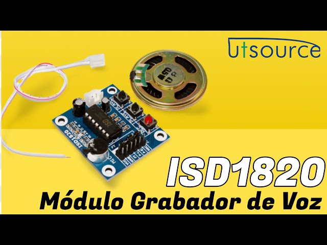 Ensamblando el módulo grabador de audio ISD1820