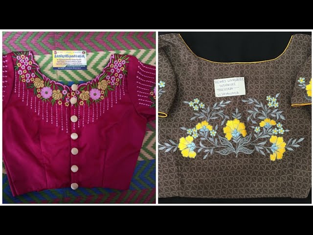 25 Beautiful Computer Embroidery Blouses 2024| Machine Work Blouse Designs | #Computer Embroidery