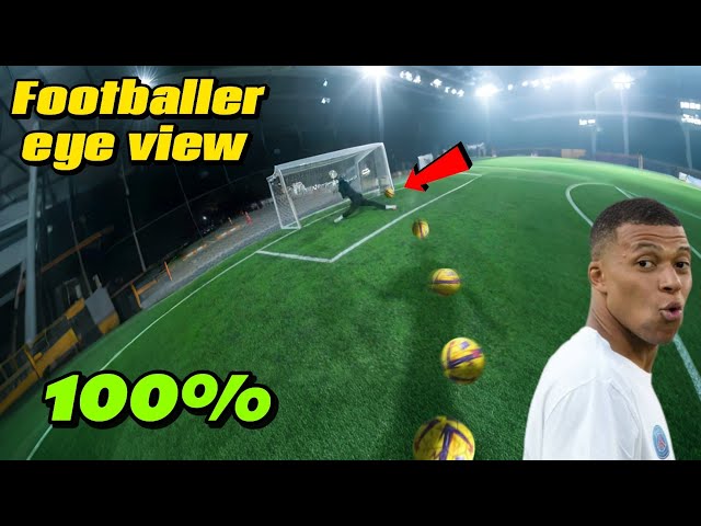 How to improve your finishing | Learn to score more goals | Gopro footballer eye view #football #4k