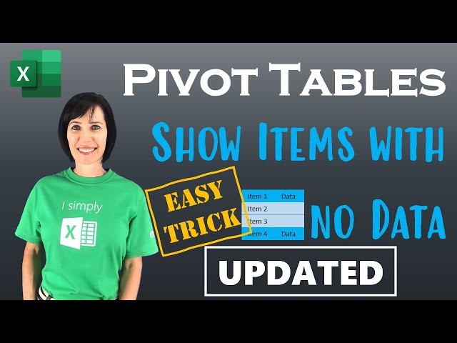 [UPDATED] Trick to show items with no data in PivotTables - including Power Pivot!