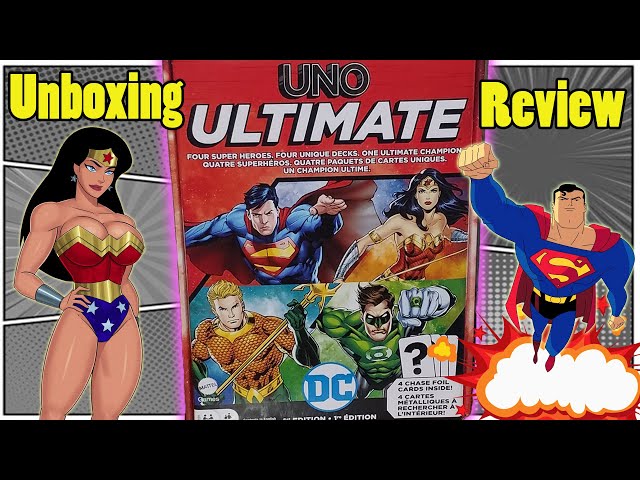 UNO Ultimate DC Unboxing & Deck Overviews | Game review