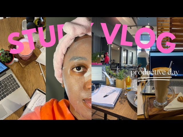 STUDY VLOG: 5am routine | skincare| productive day| lots of studying :)