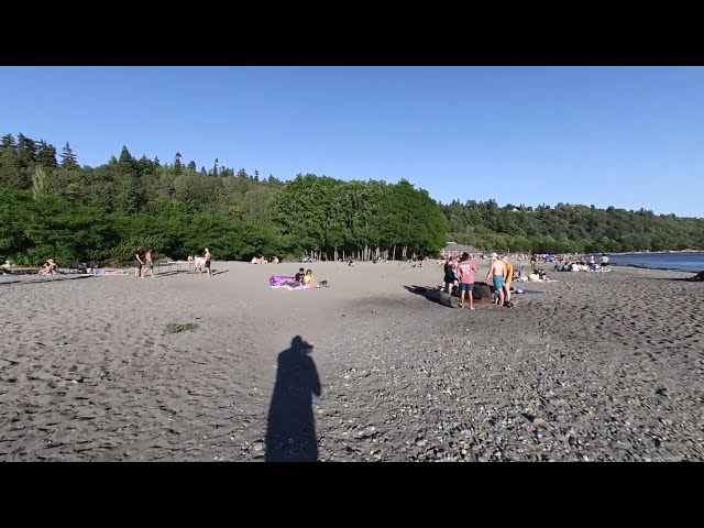 3D VR 180° 4K Walking Shilshole Beach in Seattle test clip 1240