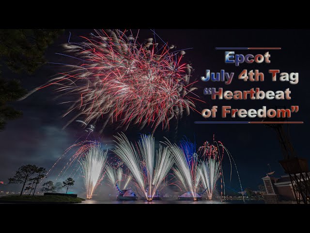 8K Epcot July 4th Holiday Tag "Heartbeat of Freedom" Fireworks VR180 3D