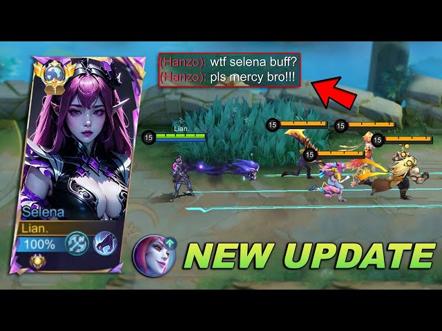 NEW UPDATE: SELENA NEW BUFF IS HERE!! MID LANE SELENA IS BACK?! (long wait is over)