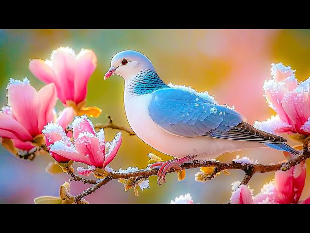 Winter Birdsong 4K ~ A Tranquil Soundscape for Stress Relief 💖 Calm the Mind & Restore Inner Peace