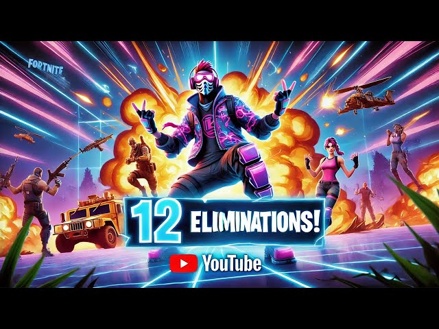 12 Kills in Fortnite Chapter 4 Season 5! Epic Gameplay & Victory Royale 🎯🔥