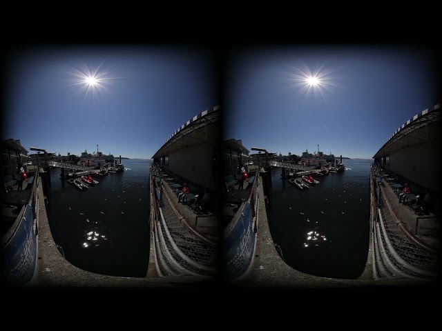 Seattle Waterfront Clip Series 3D VR 8k 180°  Ferries Pike Place Oculus Metaverse Virtual Realty