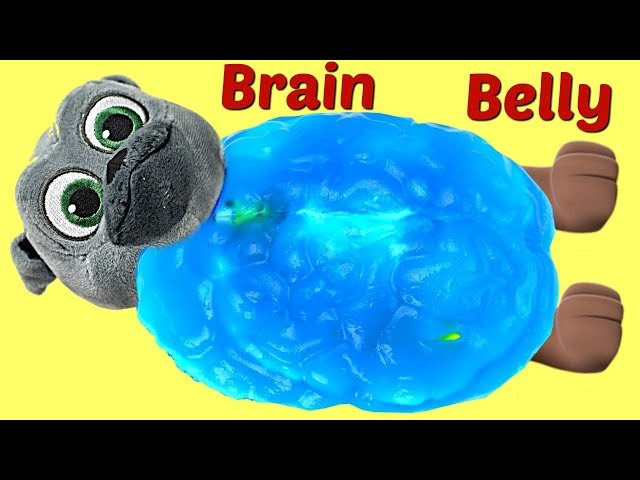 Puppy Dog Pals Bingo Has Brain Belly! Fun with Cupcakes and Kinetic Sand!