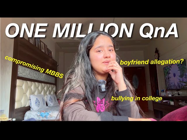 1 Million QnA✨♥️ fake SOLO TRIP, comprmising MBBS for content, bullying in college