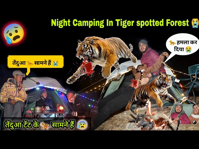 Leopard 🐆 ने Camping पर attack कर दिया | तेंदुआ 🐆सामने आ गया Camping मै | Night Camping Gone Wrong 😰