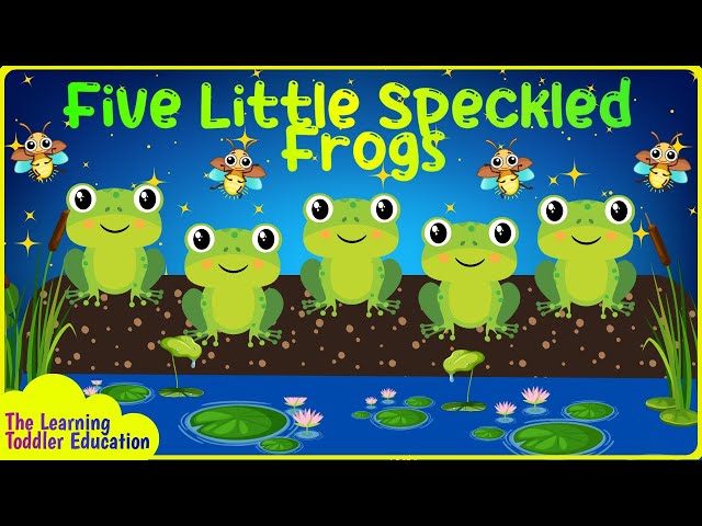 Five Little Speckled Frogs | Songs for KIDS | Best Toddler Learning