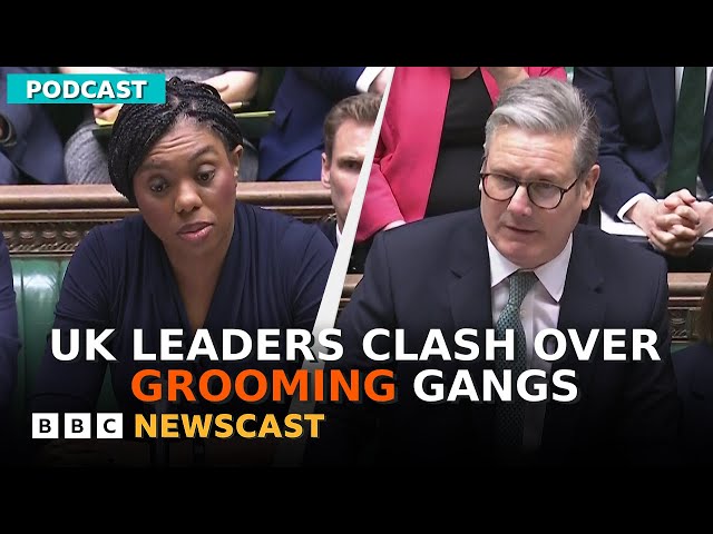 UK Prime Minister Keir Starmer clashes with opposition leader over grooming gangs | BBC Newscast