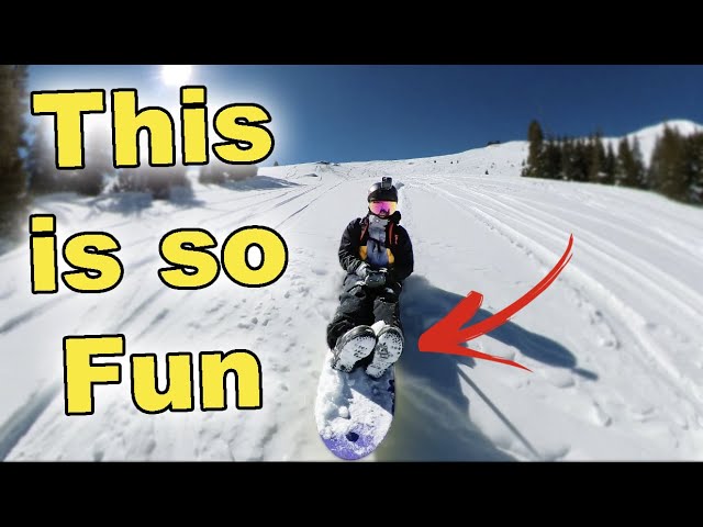 The Most Unique Way to Snowboard Down a Mountain