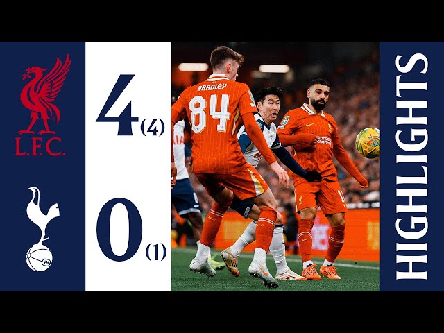 Liverpool 4-0 Tottenham Hotspur | Carabao Cup semi final second leg Highlights