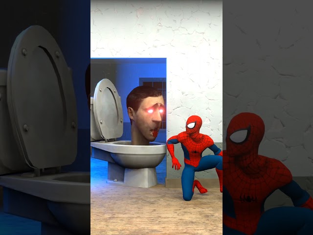 Skibidi Toilet Catches Spiderman 💀 Spiderman Vs Skibidi Toilet #shorts