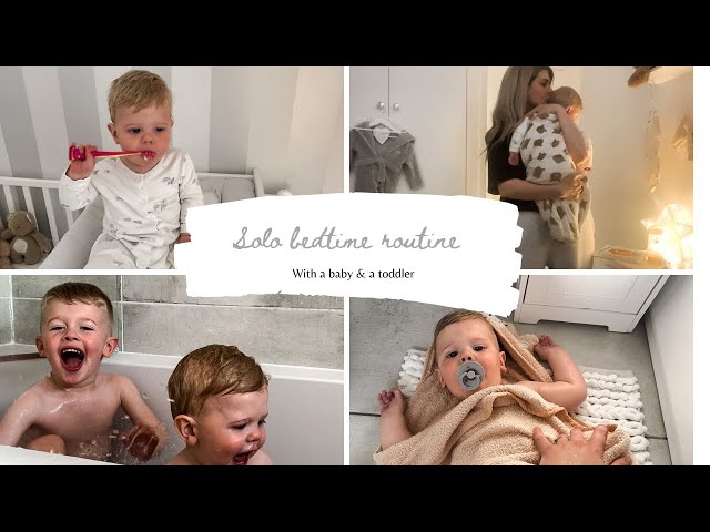 Solo bedtime routine with a baby and a toddler | Mum of two UK