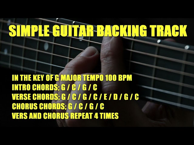 SIMPLE GUITAR BACKING TRACK