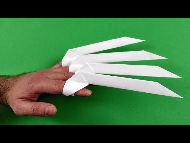 How to make Origami Paper Claws - EASY ORIGAMI CLAWS