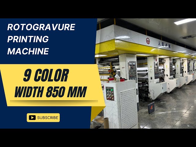 2021year rotogravure print machine printing test for Vietnam customer (width 850 mm 9 color )