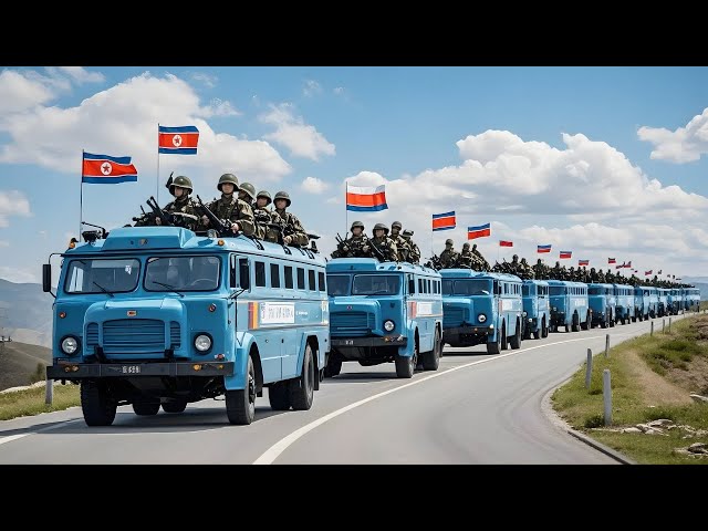 TODAY! North Korea-Russia Joint Troops Bus Convoy Heading to Kursk Blown Up by US Special Forces