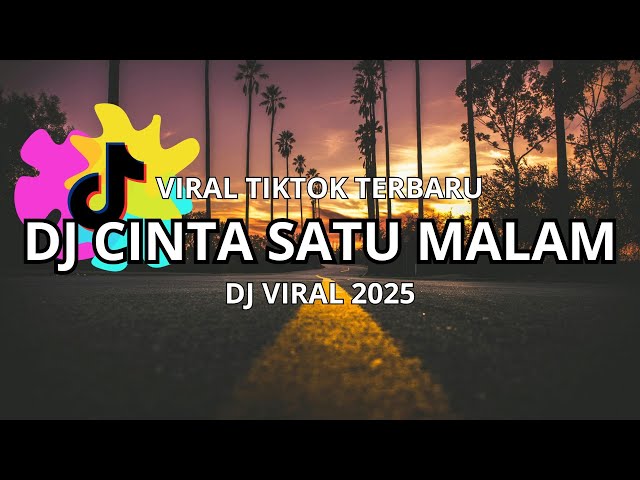 DJ CINTA SATU MALAM TIKTOK VIRAL FULL BASS TERBARU 2025